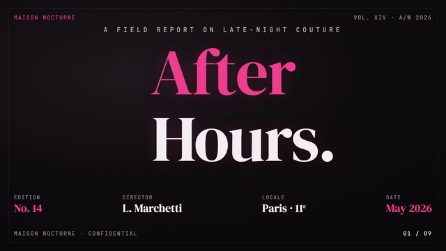 Pink Script — After Hours